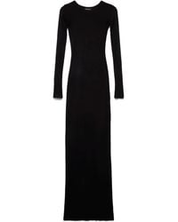 7 For All Mankind - Maxi Fitted Long-Sleeve Dress - Lyst