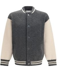 Laneus - Colour-Block Knitted Jacket - Lyst