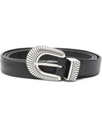 Eraldo - Textured-Buckle Belt - Lyst