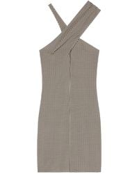 Courreges - Abito Corto Con Spalline Incrociate - Lyst