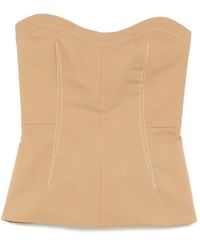 Philosophy Di Lorenzo Serafini - Voile Top-Stitched Top - Lyst