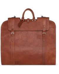 Brunello Cucinelli - Buckle-fastened Leather Garment Bag - Lyst