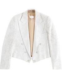 Maison Margiela - Bianchetto Double-Breasted Wool Blazer - Lyst