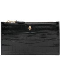 McQueen - Flat Zip W/Cc Wallet - Lyst