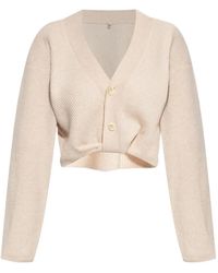 R13 - Gerippter Cardigan mit Knöpfen - Lyst