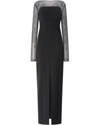 Genny - メッシュインサート イブニングドレス - Lyst