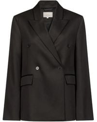 Loulou de Saison - Blazer Croisé À Revers Pointus Horn - Lyst