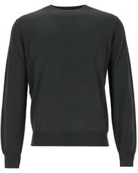 Alpha Studio - Crew-Neck Merino Wool Sweater - Lyst