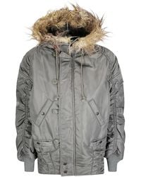 Junya Watanabe - Lightweight Nylon Jacket With High Collar And Stre - Lyst