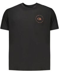 Calvin Klein - Logo-Print Cotton T-Shirt - Lyst