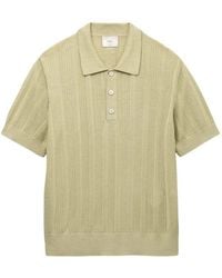 CHE - Ribbed-Knit Short-Sleeve Polo Shirt - Lyst