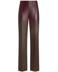 Etro - Degradé Leather Trousers - Lyst