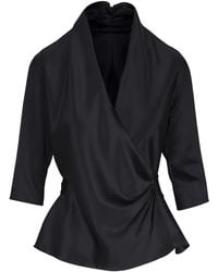 Peter Cohen - ベルテッド シルクブラウス - Lyst