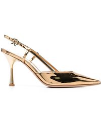 Gianvito Rossi - Slingback-Pumps mit Schleife - Lyst