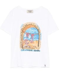 ALESSANDRO ENRIQUEZ - T-Shirt En Coton - Lyst