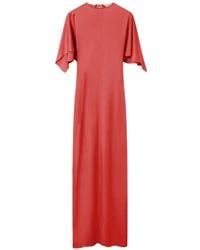 Stella McCartney - Cape-Sleeve Open-Back Maxi Dress - Lyst