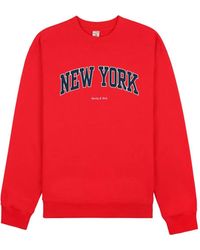 Sporty & Rich - Cotton Long-Sleeve Sweatshirt - Lyst