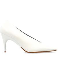 Balenciaga - Duchesse Pointed-Toe V-Shape Pumps - Lyst