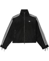 adidas - Zip-Up Denim Jacket - Lyst