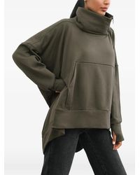 MARCELLA - Boerum Asymmetric Zip-Neck Sweatshirt - Lyst
