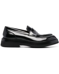 Santoni - Patent-finish Leather Loafers - Lyst