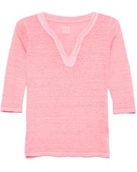 120% Lino - Linen Blouse - Lyst