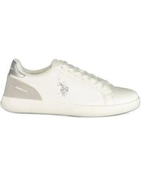 U.S. POLO ASSN. - Logo-Print Panelled Sneakers - Lyst