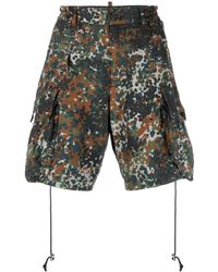 DSquared² - Camouflage-print Cargo Shorts - Lyst
