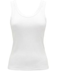 ODEEH - Ribbed-Knit Tank Top - Lyst