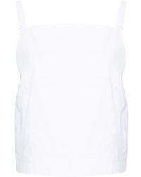 Sportmax - Sleeveless Cotton Top - Lyst