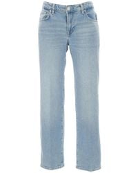 7 For All Mankind - Calie Five-Pocket Buttoned Jeans - Lyst