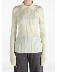 Calvin Klein - Geribbeld Poloshirt - Lyst