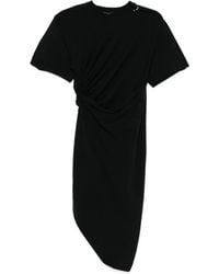 Mugler - Piercing-Detail Midi Dress - Lyst