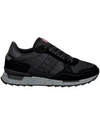 Napapijri - Valor Logo-Patch Panelled Sneakers - Lyst