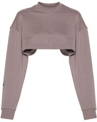 adidas By Stella McCartney - Truecasuals Cropped Sweatshirt - Lyst