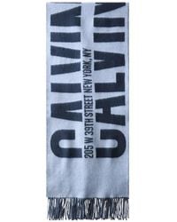 Calvin Klein - Schal Mit Fransen - Lyst