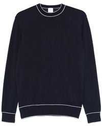 Eleventy - Camiseta Con Ribete En Contraste - Lyst