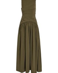 shona joy laura ruched maxi dress Shona Joy Laura Ruched Maxi Dress in Green