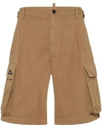 DSquared² - Cotton Cargo Shorts - Lyst