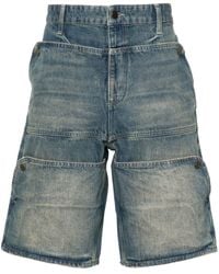 Guess USA - Jeans-Shorts mit Logo-Patch - Lyst