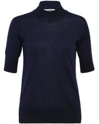 Jil Sander - High-Neck Short-Sleeves Top - Lyst