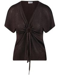P.A.R.O.S.H. - Tie-Waist Top - Lyst