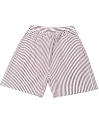 Lido - Striped Shorts - Lyst
