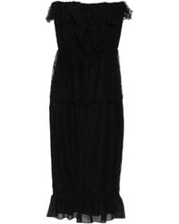 Alessandra Rich - Bow-Lace Ruffled Dress - Lyst