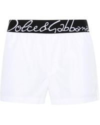 Dolce & Gabbana - Short de bain à taille logo - Lyst