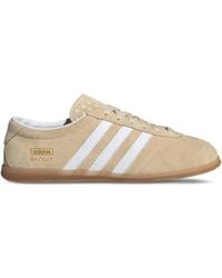 adidas - Gazelle Lo Pro Three-Stripe Suede Sneakers - Lyst