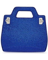 Ferragamo - Wanda Crystal-embellished Mini Bag - Lyst
