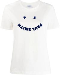 Paul Smith - Logo-print Crew-neck T-shirt - Lyst