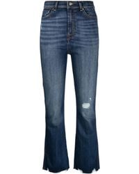 7 For All Mankind - Cropped Jeans - Lyst