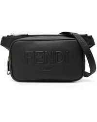 Fendi - Logo-Embossed Belt Bag - Lyst